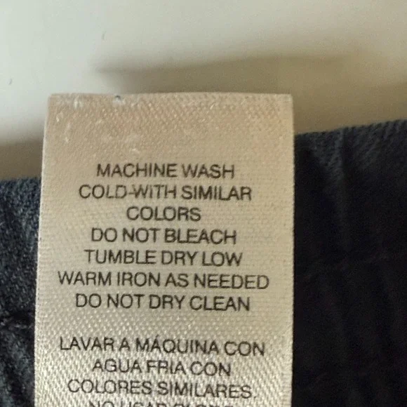 Chicos Pants Womens 1.5 10 Black Linen Cotton Stretch Cargo Crop Elastic Waist - Picture 14 of 15